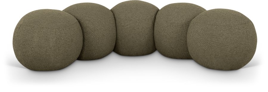 Apollo Boucle Fabric Upholstered Bench