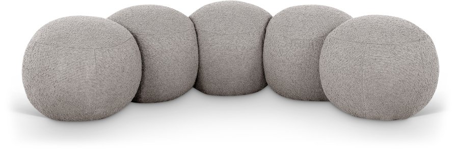 Apollo Boucle Fabric Upholstered Bench