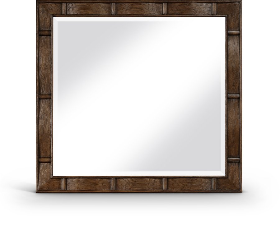 Weave Oak Veneer Mirror