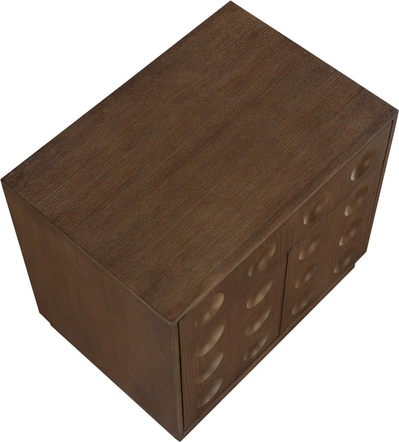 48655-6.jpg Compass Oak Veneer Nightstand - Image 7