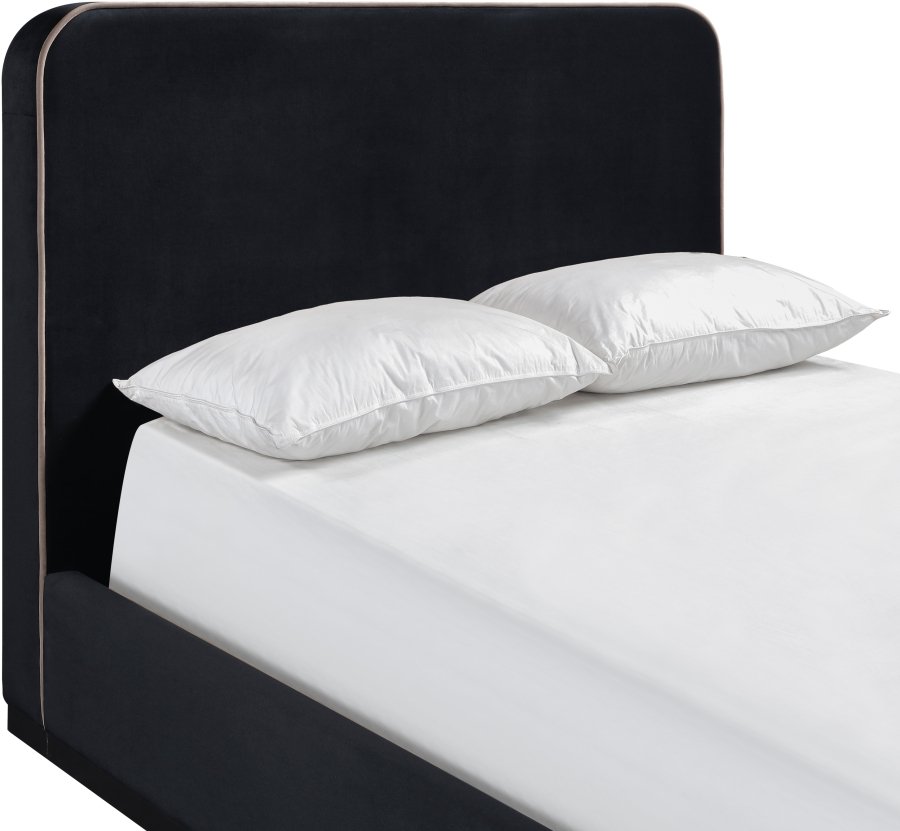 Rava Velvet Upholstered Bed - Image 6