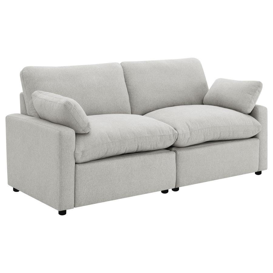 COLLINS MODULAR POWER LOVESEAT GREY