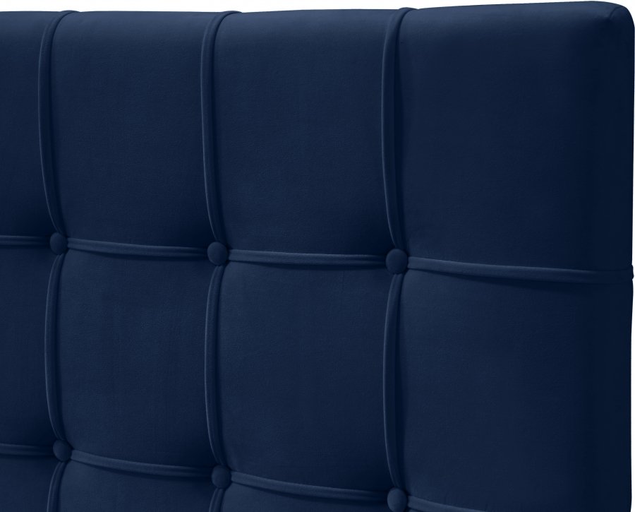 Elly Velvet Upholstered Bed - Image 7