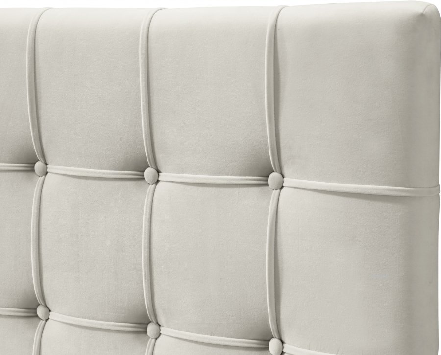 Elly Velvet Upholstered Bed - Image 7