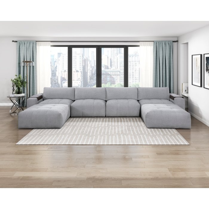 9155GY_61L1R2AC2OT__l.jpg 9155GY-OT Ottoman with Caster - Image 5