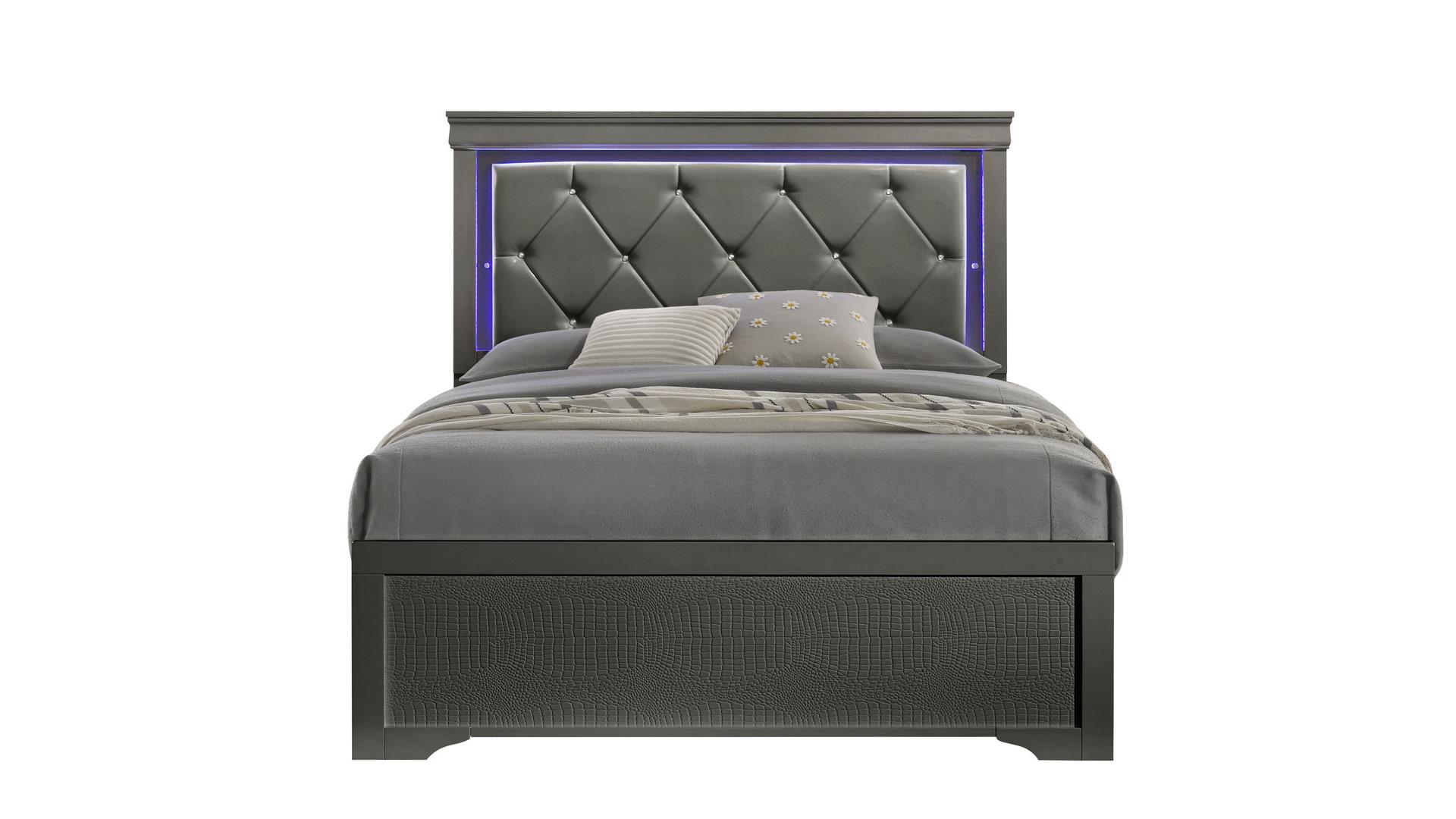 BLAZE KING BED GRAY