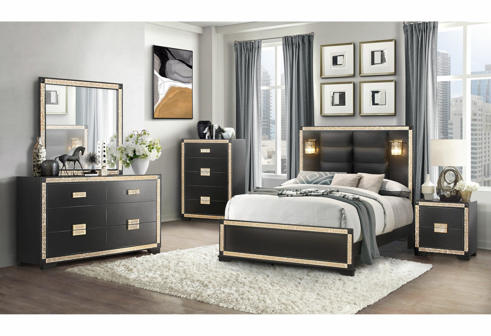 blake black/gold chest blake black/gold chest