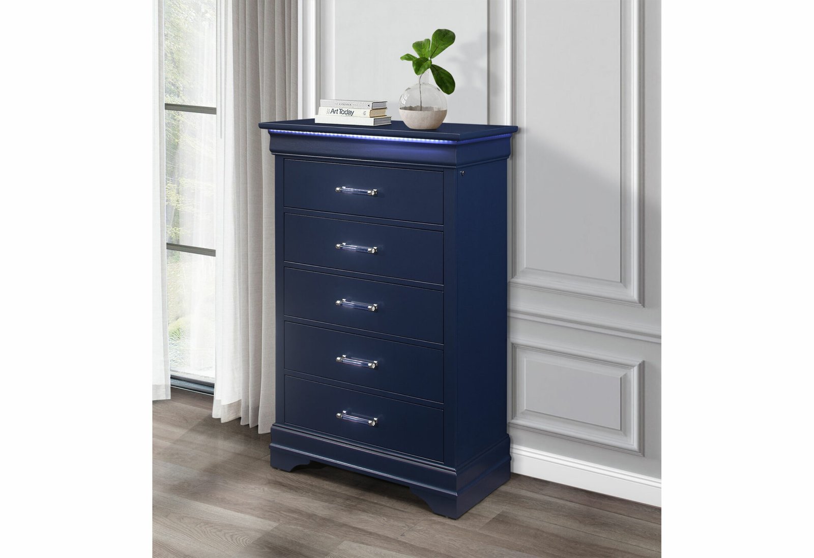 CHARLIE BLUE CHEST WITH LED