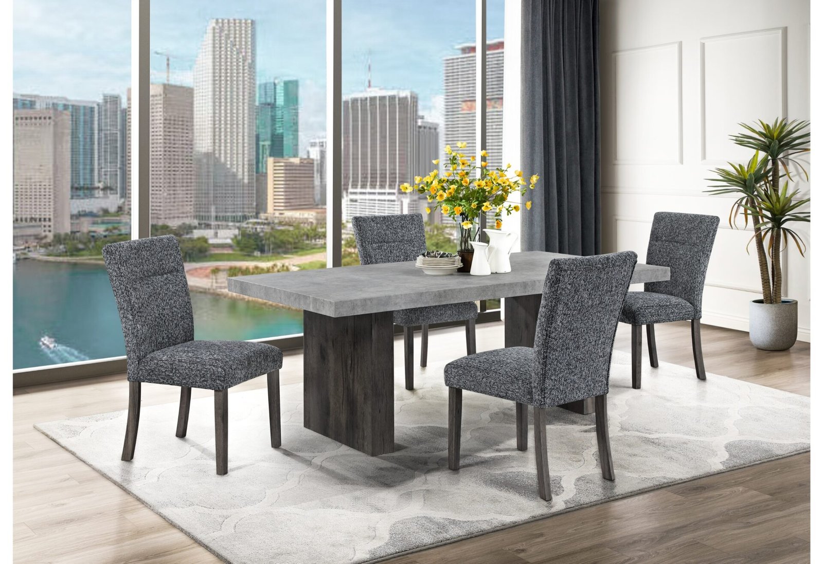 D2410 DINING TABLE + 8 D86DC DINING CHAIR