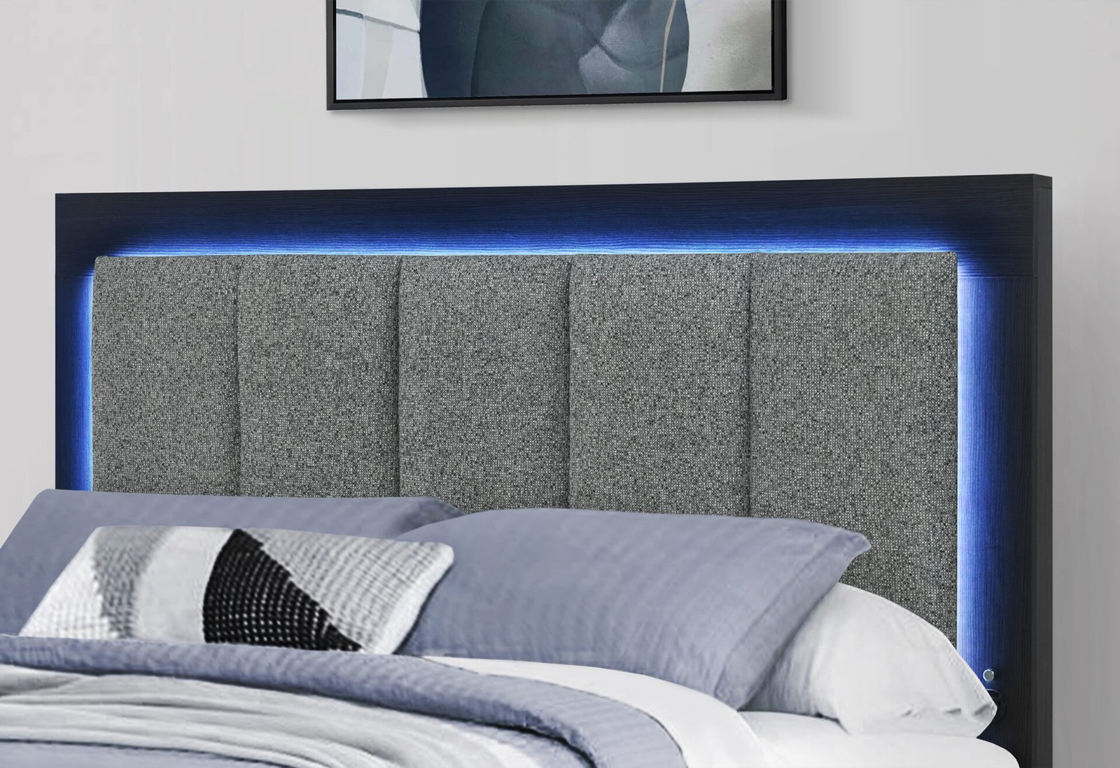 emma black/grey full bed group