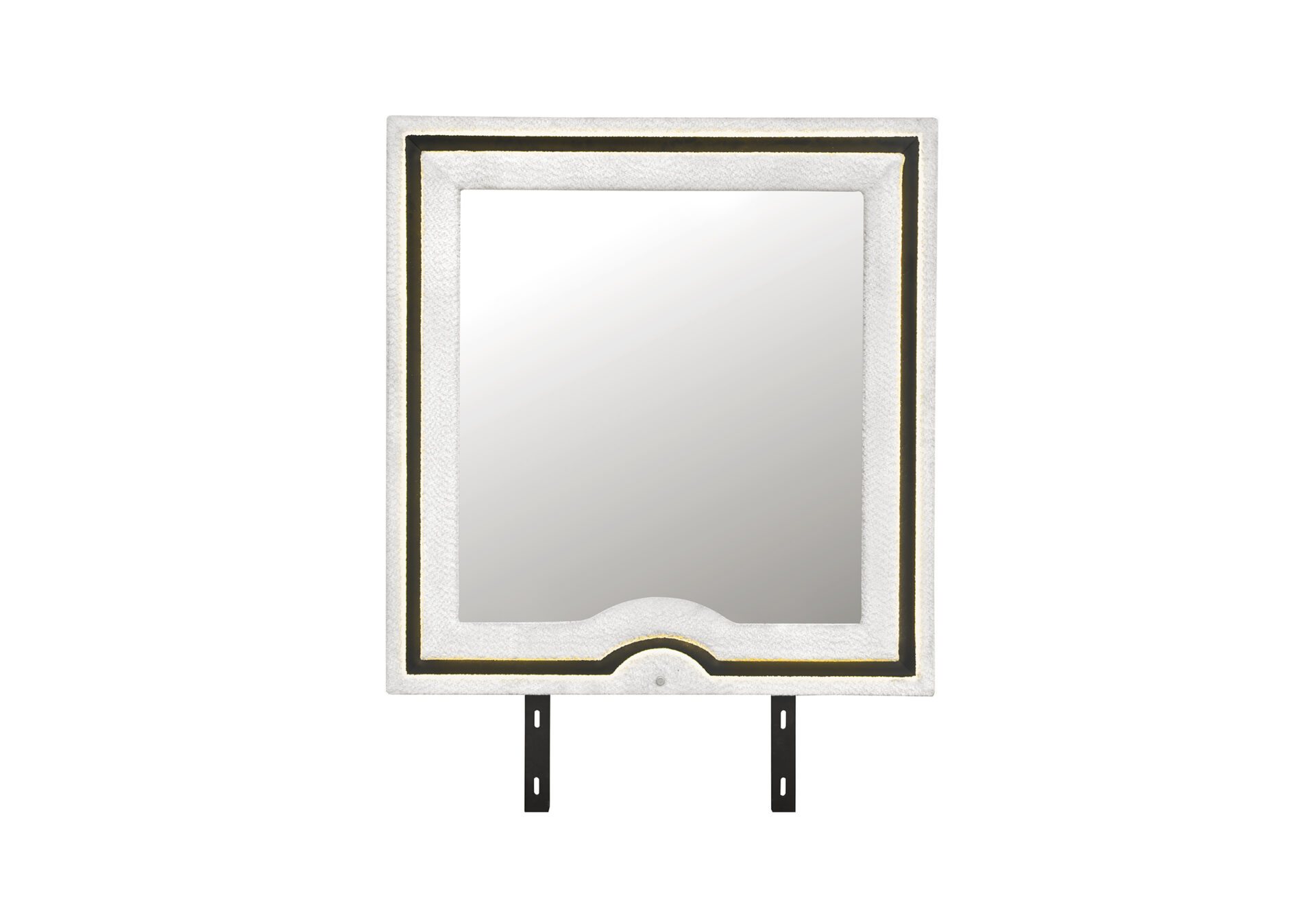 ISABELLA WHITE/BLACK MIRROR WITH LED