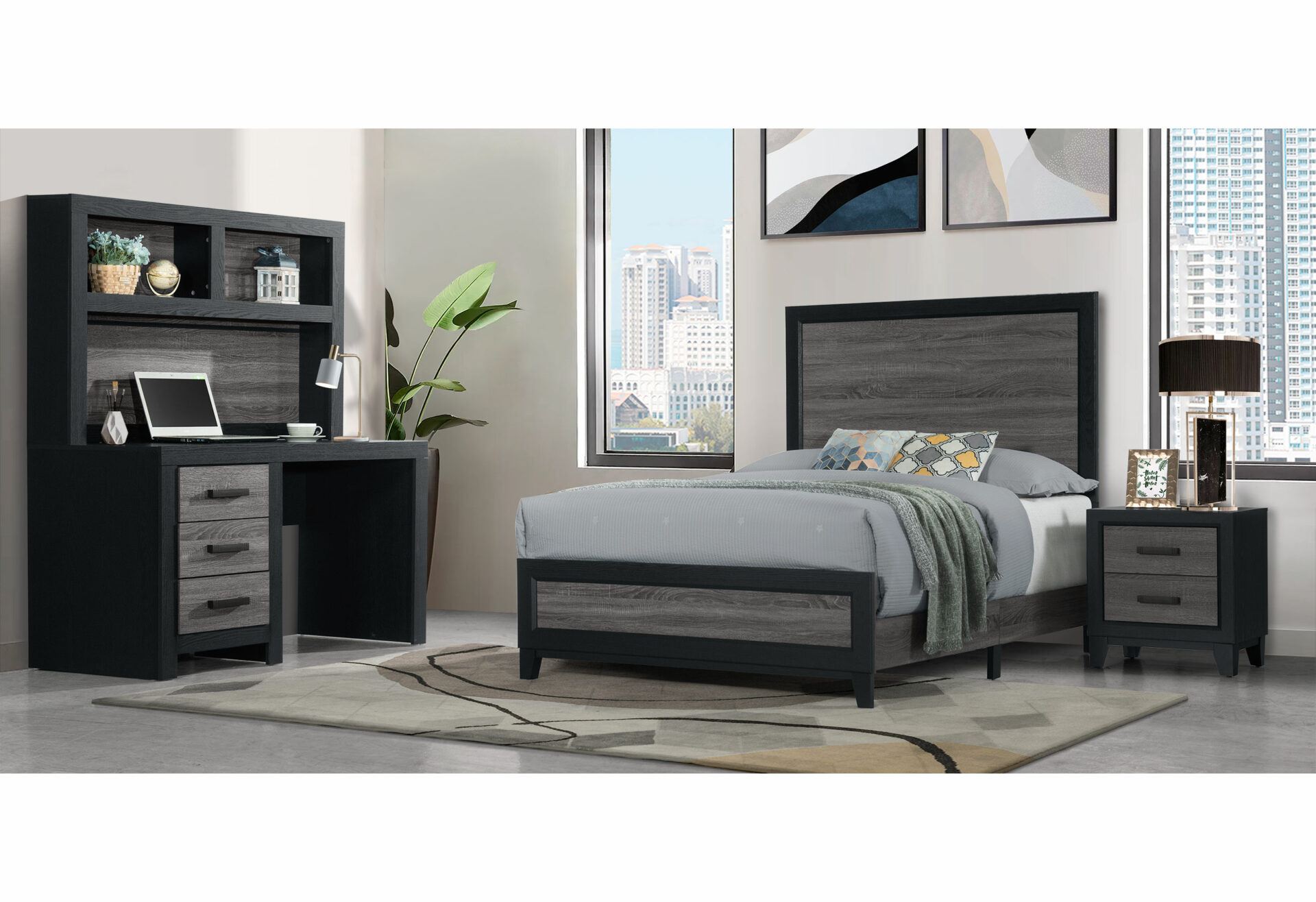 lisbon grey and black queen bed lisbon grey and black queen bed