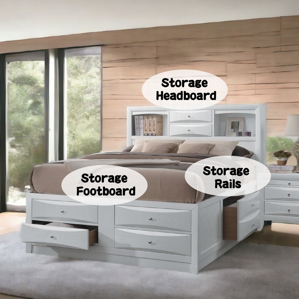 ireland full bed w/storage