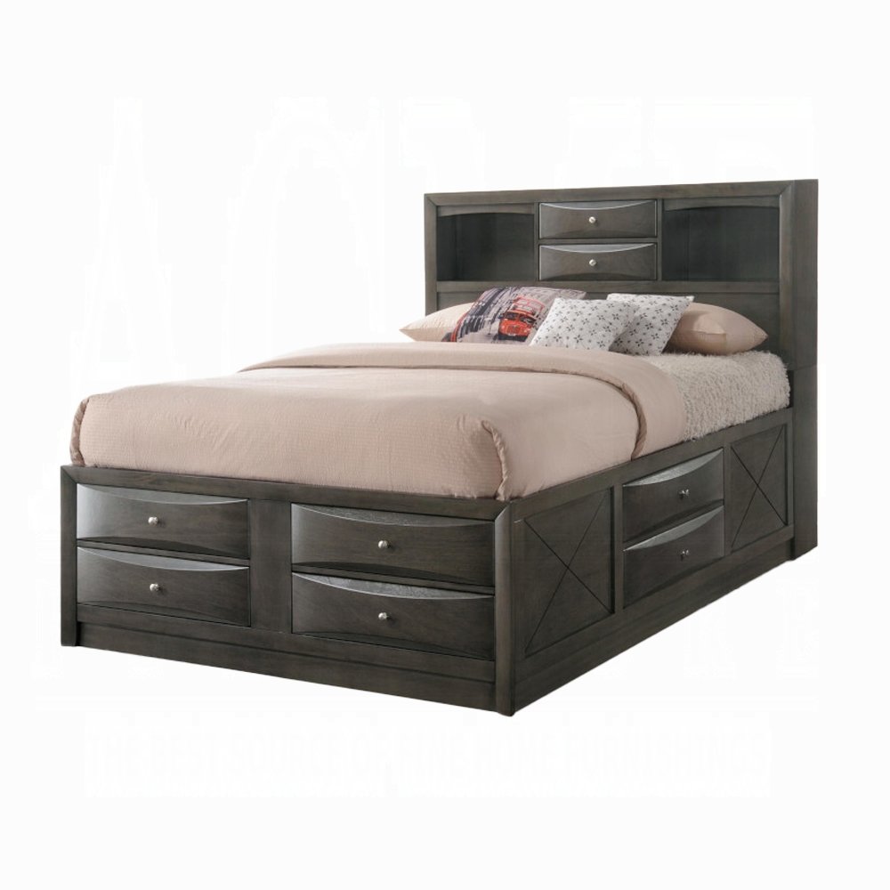 ireland queen bed w/storage