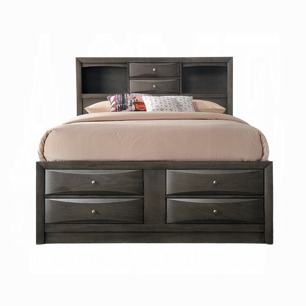 ireland queen bed w/storage