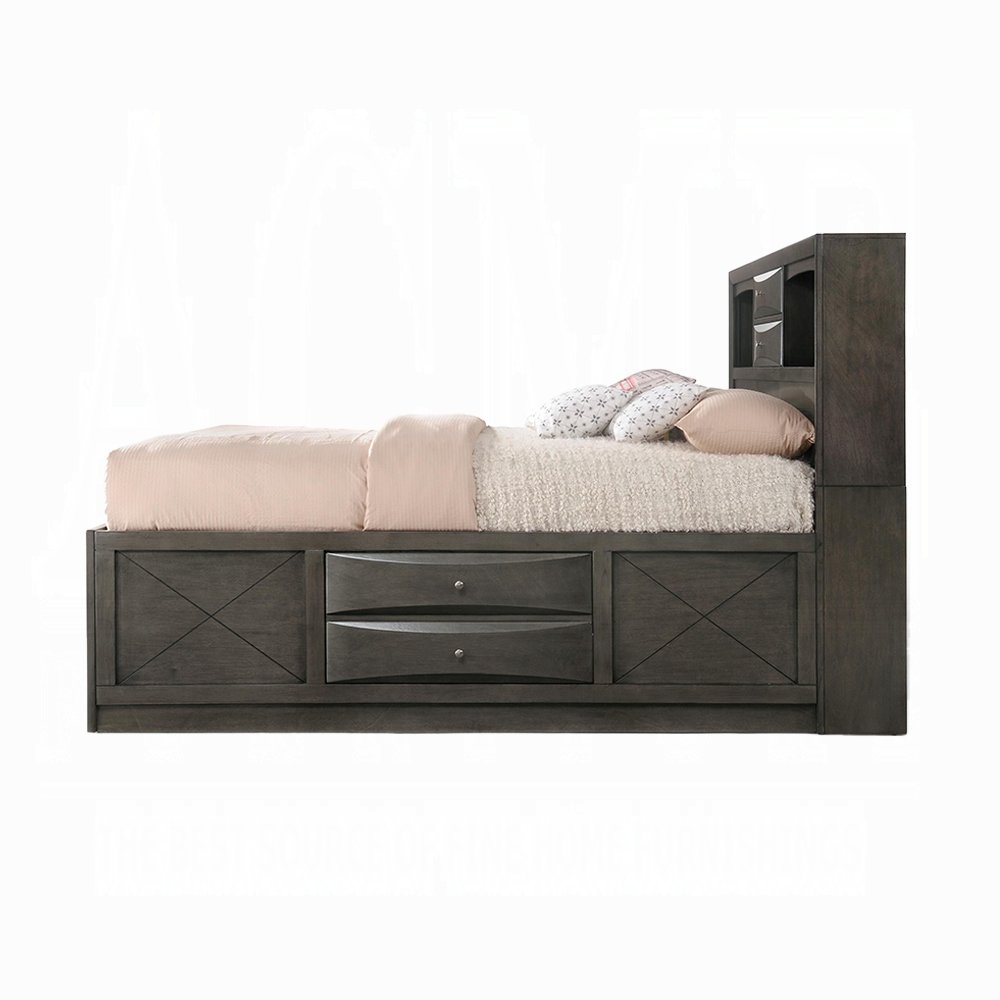 ireland queen bed w/storage