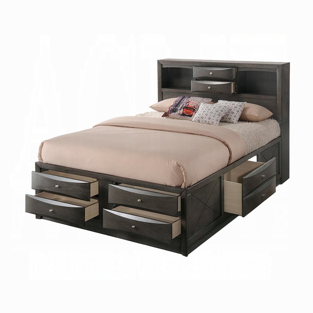 ireland queen bed w/storage