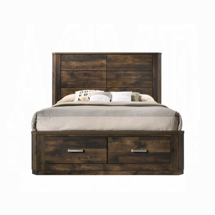 elettra queen bed w/storage