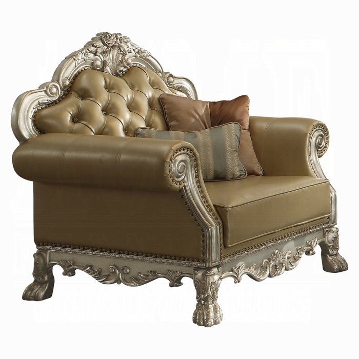 dresden chair w/2 pillows