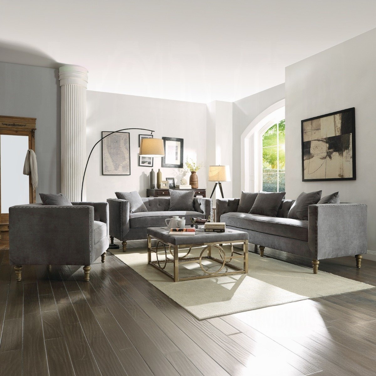 sidonia loveseat w/2 pillows