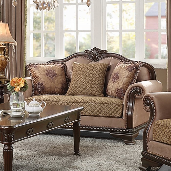 Chateau De Ville Loveseat W/3 Pillows(Same LV01589)