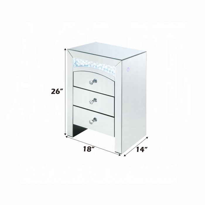nysa accent table w/led