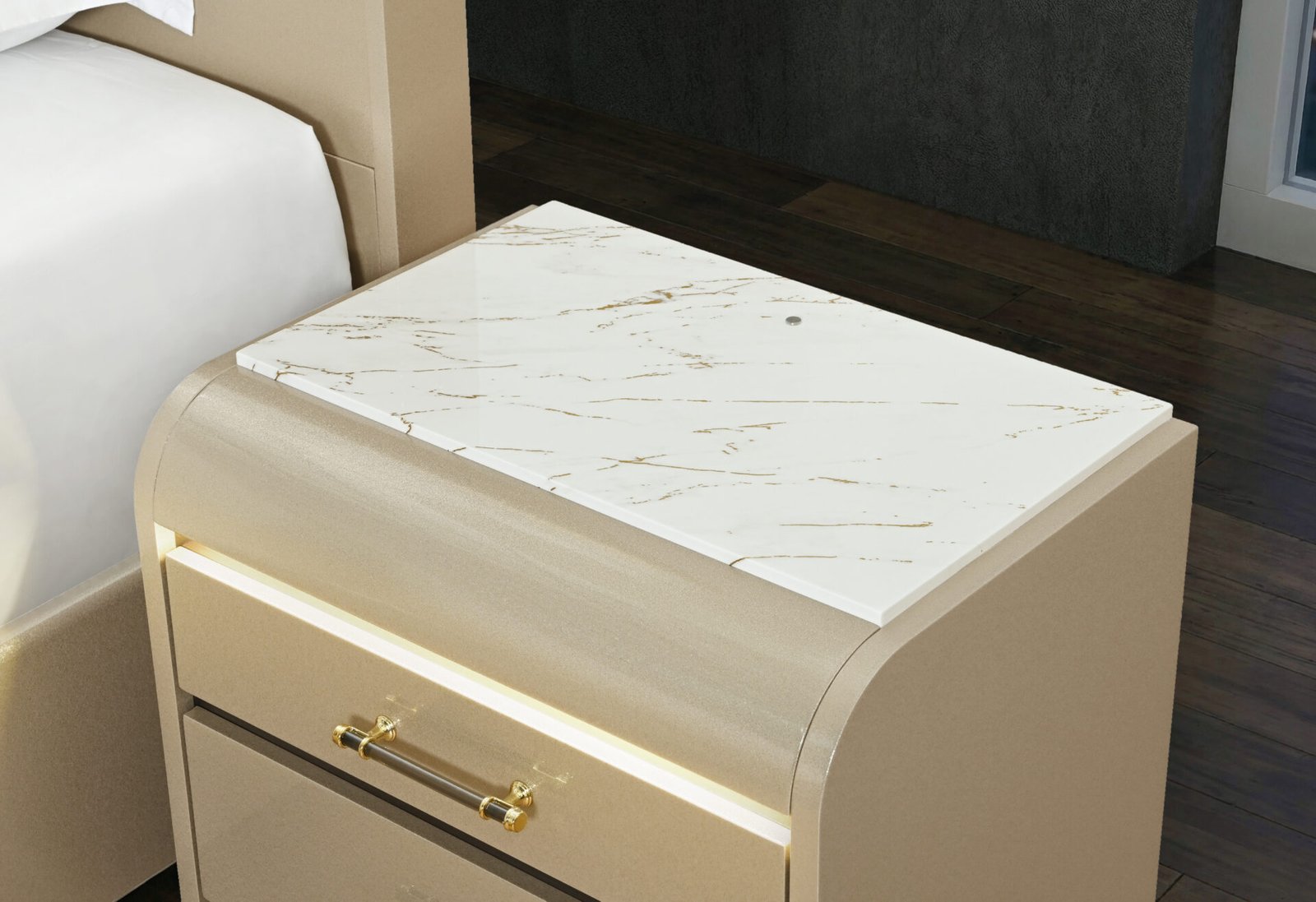 genesis gold full bed with led genesis gold full bed with led