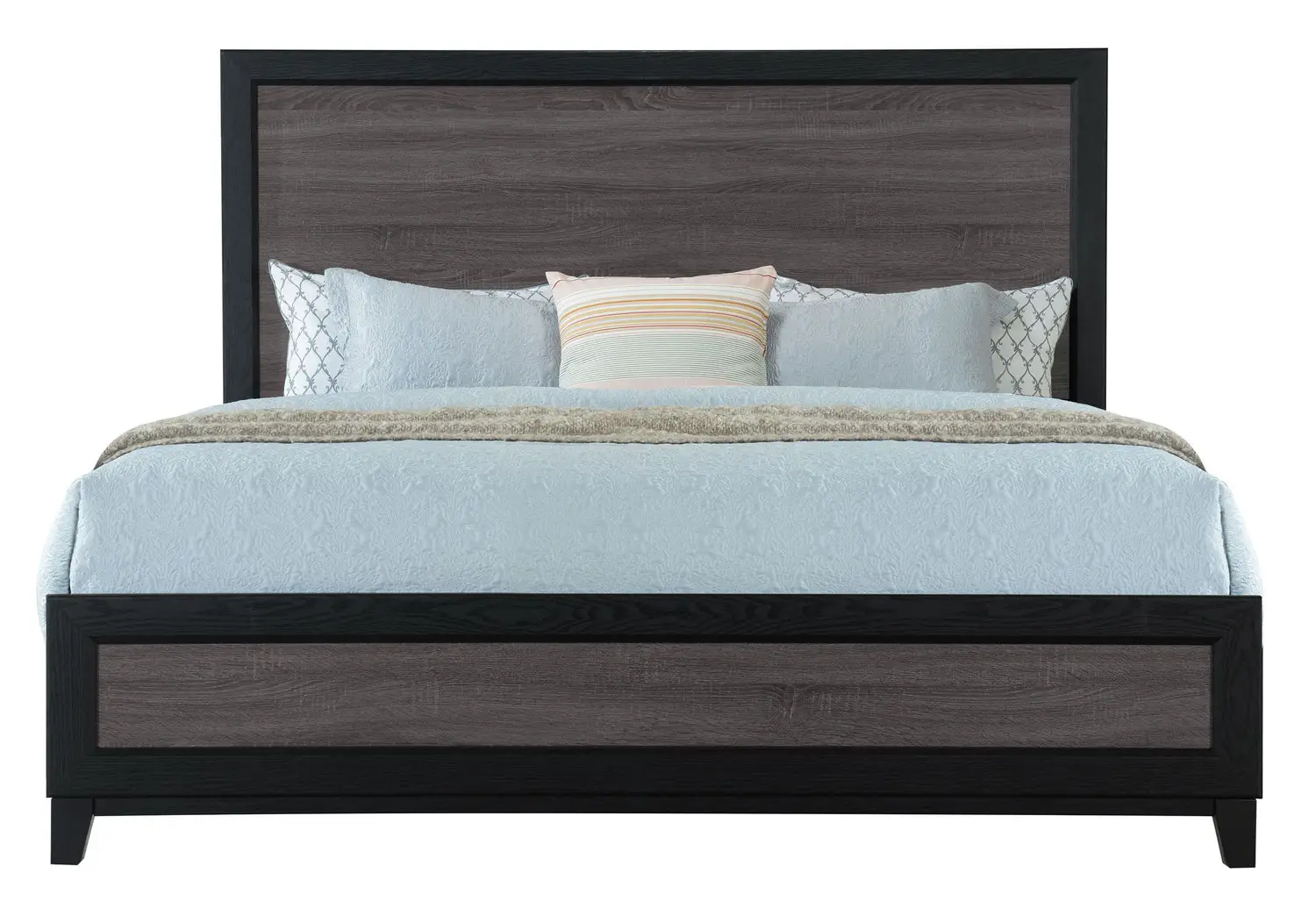 lisbon grey/black king bed group lisbon grey/black king bed group