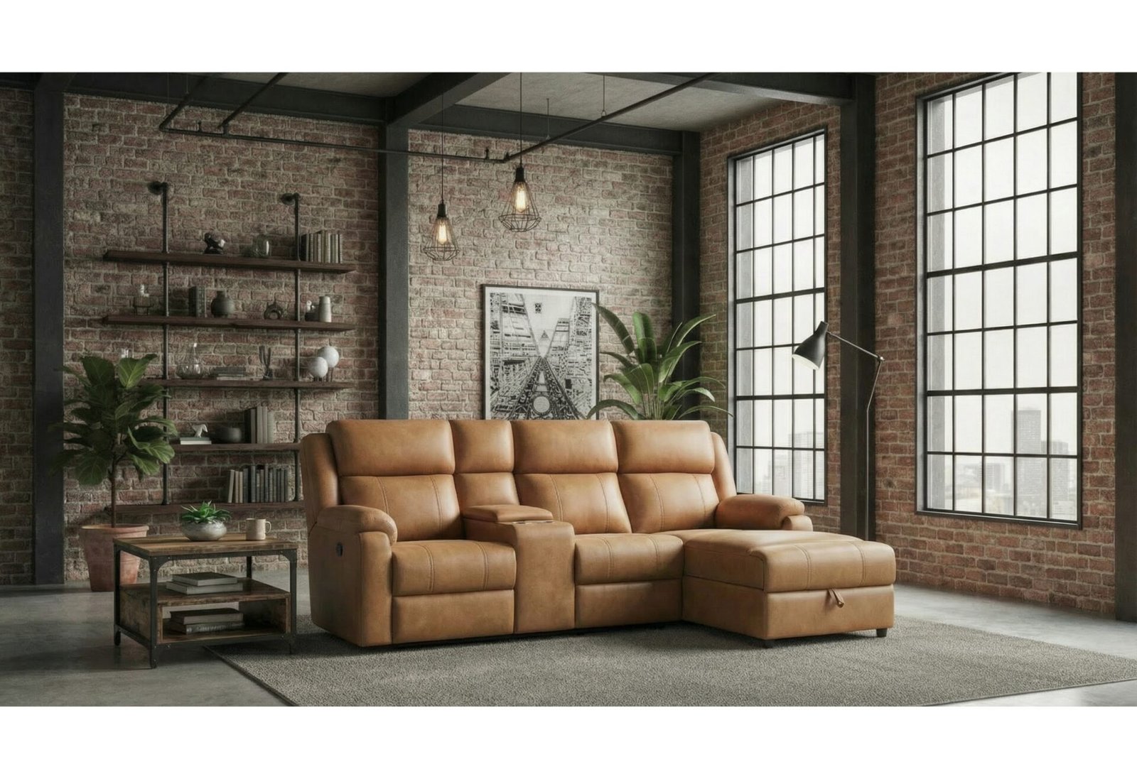 U6980 BROWN SECTIONAL