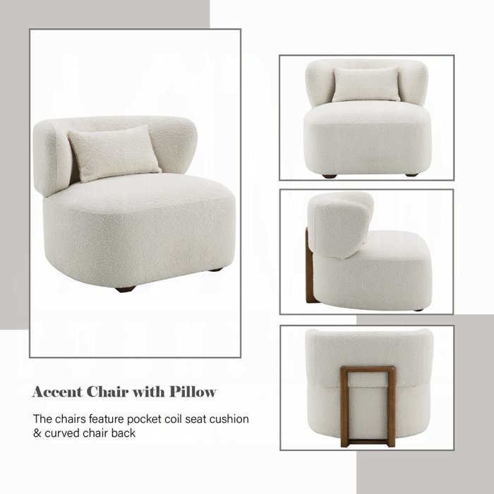 darius accent chair w/pillow
