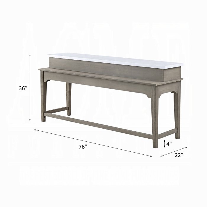 wandella 4pc pack counter height table set w/usb