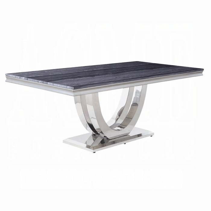 cambrie dining table w/engineered stone top cambrie dining table w/engineered stone top